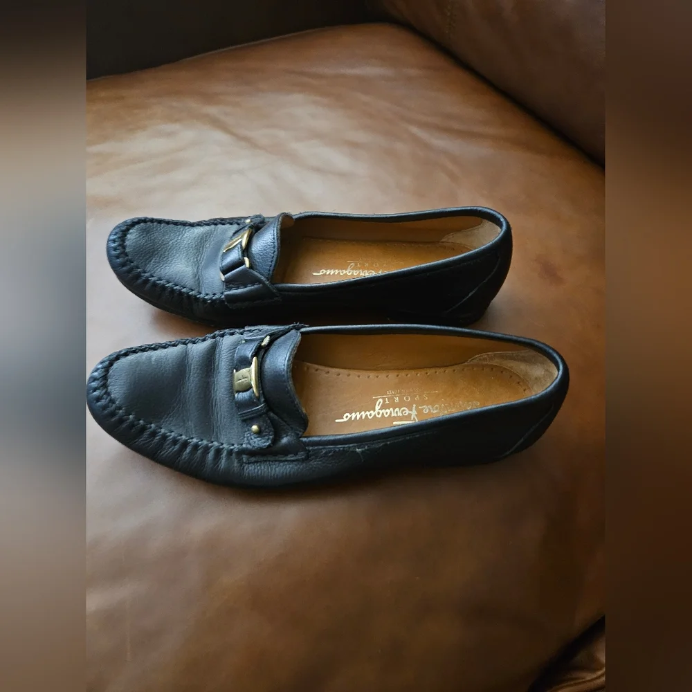 SALVATORE FERRAGAMO SPORT SLIP ON LOAFER SHOES SIZE 7AA Used